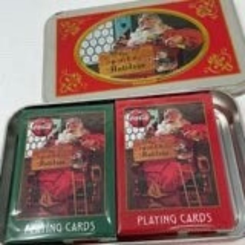 Coke Limited Edition Nostalgia Playing Cards & Collectible Tin